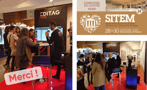Merci d'être venus sur notre stand EDITAG Arts lors du SITEM